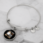 Sip Coffee And Pet Cat Bracelet Stainless Steel or 18k Gold Circle Bangle-Express Your Love Gifts