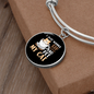 Sip Coffee And Pet Cat Bracelet Stainless Steel or 18k Gold Circle Bangle-Express Your Love Gifts