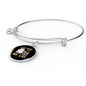 Sip Coffee And Pet Cat Bracelet Stainless Steel or 18k Gold Circle Bangle-Express Your Love Gifts