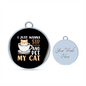 Sip Coffee And Pet Cat Bracelet Stainless Steel or 18k Gold Circle Bangle-Express Your Love Gifts