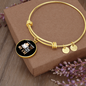 Sip Coffee And Pet Cat Bracelet Stainless Steel or 18k Gold Circle Bangle-Express Your Love Gifts