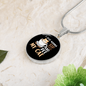 Sip Coffee And Pet Cat Circle Necklace Stainless Steel or 18k Gold 18-22"-Express Your Love Gifts