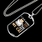 Sip Coffee Cat Necklace Stainless Steel or 18k Gold Dog Tag 24" Chain-Express Your Love Gifts