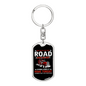 Six Days On The Road Swivel Keychain Dog Tag Stainless Steel or 18k Gold-Express Your Love Gifts