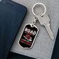 Six Days On The Road Swivel Keychain Dog Tag Stainless Steel or 18k Gold-Express Your Love Gifts