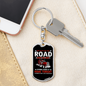 Six Days On The Road Swivel Keychain Dog Tag Stainless Steel or 18k Gold-Express Your Love Gifts