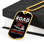 Six Days On The Road Trucker Dog Tag Stainless Steel or 18k Gold 24" Chain-Express Your Love Gifts
