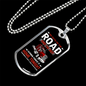 Six Days On The Road Trucker Dog Tag Stainless Steel or 18k Gold 24" Chain-Express Your Love Gifts