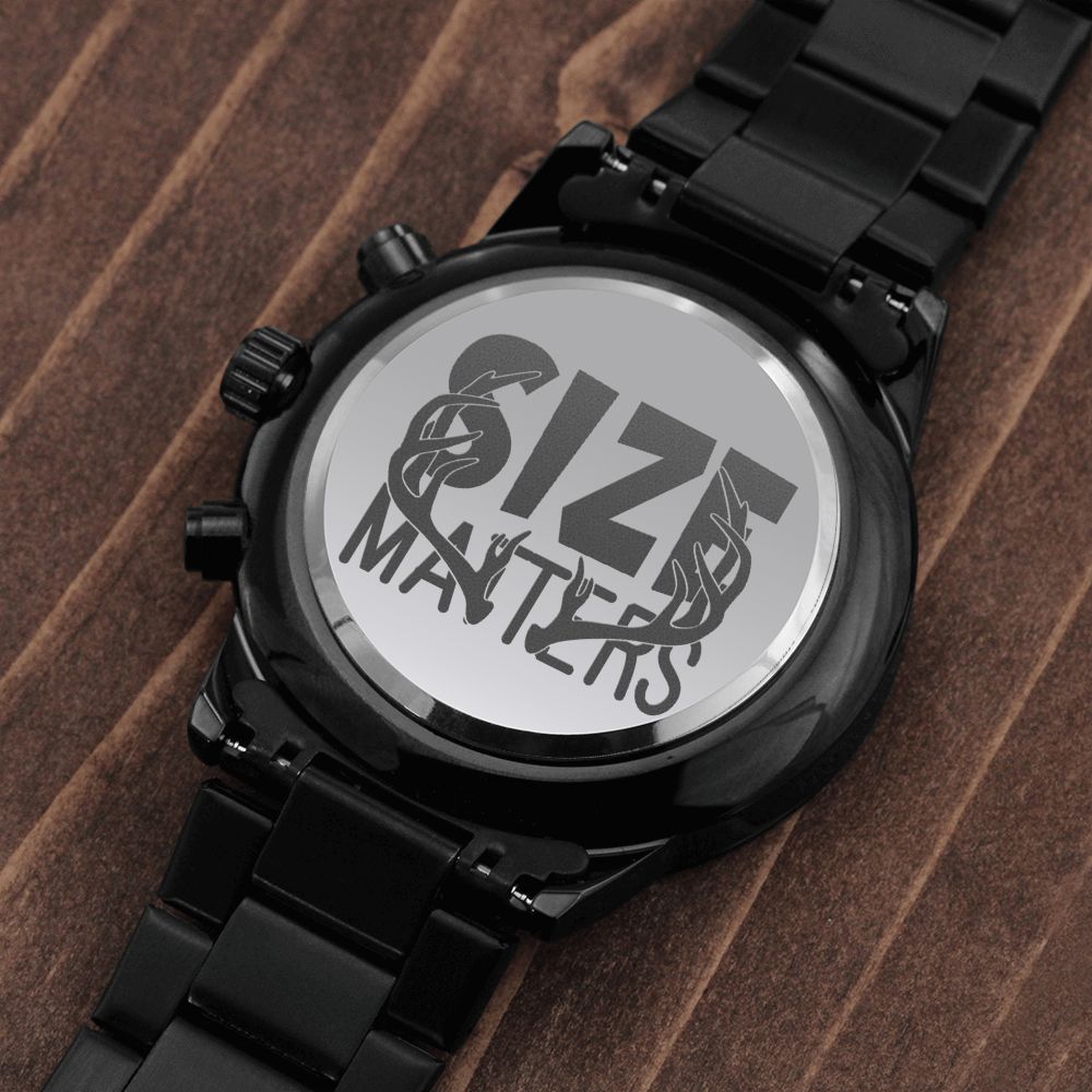 Size Matters Engraved For Hunting Hunters Multifunction Men's Watch Stainless Steel W Copper Dial-Express Your Love Gifts