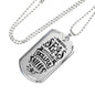 Skillfull Sailors Necklace Stainless Steel or 18k Gold Dog Tag 24" Chain-Express Your Love Gifts