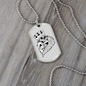 Skull Poker Gambler Necklace Stainless Steel or 18k Gold Dog Tag 24-Express Your Love Gifts