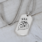 Skull Poker Gambler Necklace Stainless Steel or 18k Gold Dog Tag 24-Express Your Love Gifts