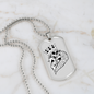 Skull Poker Gambler Necklace Stainless Steel or 18k Gold Dog Tag 24-Express Your Love Gifts