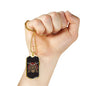 Skull Samurai Necklace Stainless Steel or 18k Gold Dog Tag 24" Chain-Express Your Love Gifts