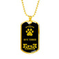 Skye Terrier Dad Dog Necklace Stainless Steel or 18k Gold Dog Tag W 24" Dog Owner Lover-Express Your Love Gifts