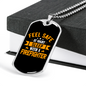 Sleep With A Firefighter Gift Stainless Steel or 18k Gold Dog Tag 24" Chain-Express Your Love Gifts