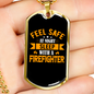 Sleep With A Firefighter Gift Stainless Steel or 18k Gold Dog Tag 24" Chain-Express Your Love Gifts