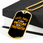 Sleep With A Firefighter Gift Stainless Steel or 18k Gold Dog Tag 24" Chain-Express Your Love Gifts