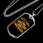 Sleep With A Firefighter Gift Stainless Steel or 18k Gold Dog Tag 24" Chain-Express Your Love Gifts