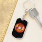 Slot Machine Gambler Keychain Stainless Steel or 18k Gold Dog Tag Keyring-Express Your Love Gifts