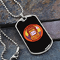 Slot Machine Gambler Necklace Stainless Steel or 18k Gold Dog Tag 24-Express Your Love Gifts
