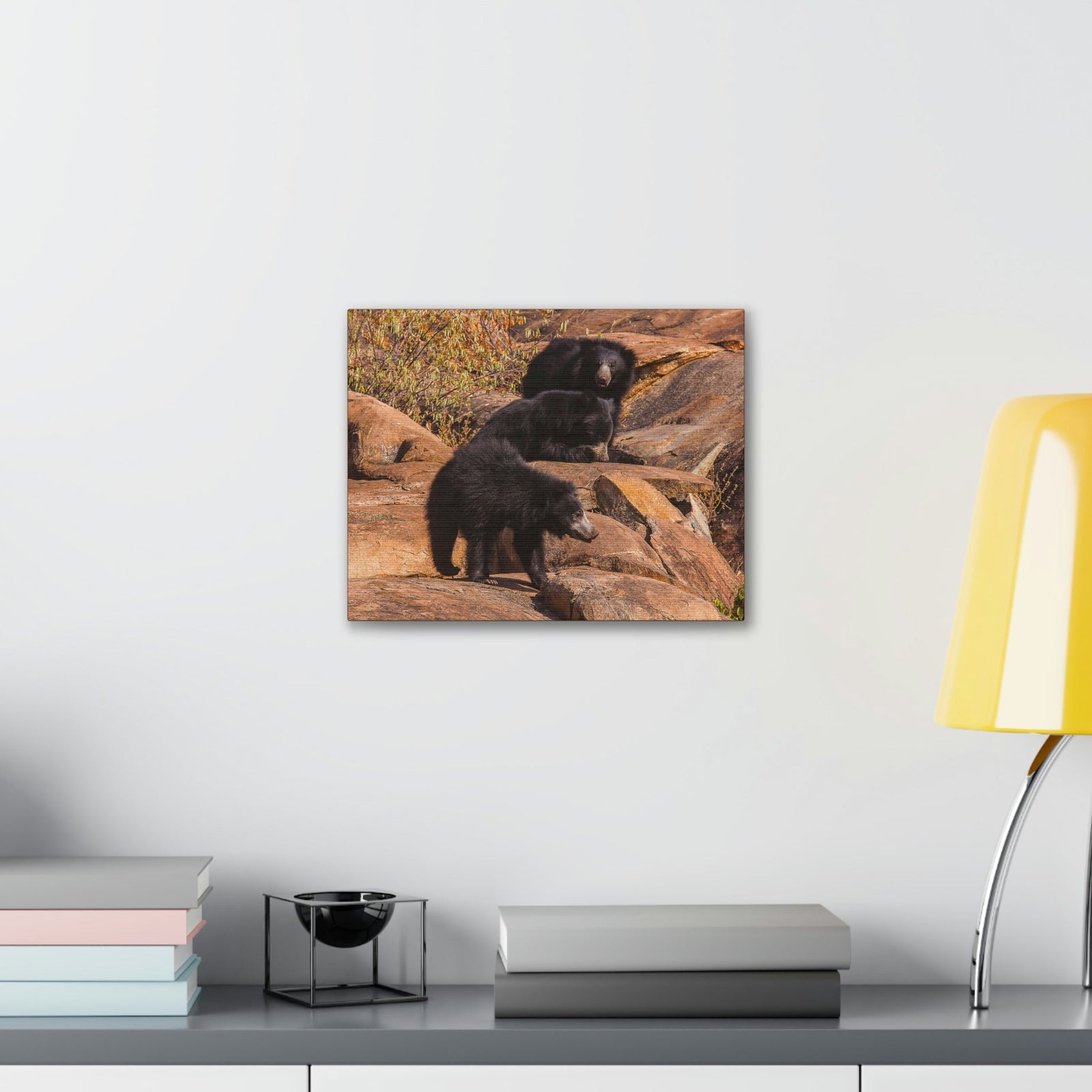 Scripture Walls Sloth Bear Group Sloth Bear Troop Print Animal Wall Art Wildlife Canvas Prints Wall Art Ready to Hang Unframed-Express Your Love Gifts