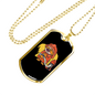 Sloth Firefighter Holding Hose Necklace Stainless Steel or 18k Gold Dog Tag 24" Chain-Express Your Love Gifts