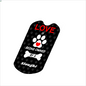 Sloughi Love Is Stainless Steel or 18k Gold Dog Tag 24" Chain-Express Your Love Gifts