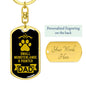 Small Munsterlander Pointer Keychain Stainless Steel or 18k Gold-Express Your Love Gifts