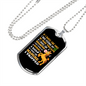 Smell Like Mint Horse Necklace Stainless Steel or 18k Gold Dog Tag 24" Chain-Express Your Love Gifts