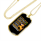 Smell Like Mint Horse Necklace Stainless Steel or 18k Gold Dog Tag 24" Chain-Express Your Love Gifts