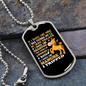 Smell Like Mint Horse Necklace Stainless Steel or 18k Gold Dog Tag 24" Chain-Express Your Love Gifts