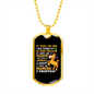 Smell Like Mint Horse Necklace Stainless Steel or 18k Gold Dog Tag 24" Chain-Express Your Love Gifts