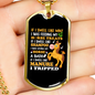 Smell Like Mint Horse Necklace Stainless Steel or 18k Gold Dog Tag 24" Chain-Express Your Love Gifts