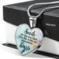 Smile Necklace Stainless Steel or 18k Gold Heart 18-22"-Express Your Love Gifts