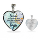 Smile Necklace Stainless Steel or 18k Gold Heart 18-22"-Express Your Love Gifts