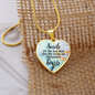 Smile Necklace Stainless Steel or 18k Gold Heart 18-22"-Express Your Love Gifts