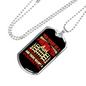 Smoked CigArette Firefighter Gift Stainless Steel or 18k Gold Dog Tag 24" Chain-Express Your Love Gifts