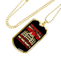 Smoked CigArette Firefighter Gift Stainless Steel or 18k Gold Dog Tag 24" Chain-Express Your Love Gifts