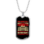 Smoked CigArette Firefighter Gift Stainless Steel or 18k Gold Dog Tag 24" Chain-Express Your Love Gifts