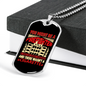 Smoked CigArette Firefighter Gift Stainless Steel or 18k Gold Dog Tag 24" Chain-Express Your Love Gifts