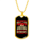 Smoked CigArette Firefighter Gift Stainless Steel or 18k Gold Dog Tag 24" Chain-Express Your Love Gifts