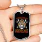Smokin Hot Firefighter Gift Stainless Steel or 18k Gold Dog Tag 24" Chain-Express Your Love Gifts