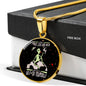 Smoking Alien Circle UFO Alien Fan Necklace Stainless Steel or 18k Gold 18-22"-Express Your Love Gifts
