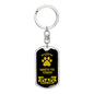 Smooth Fox Terrier Keychain Stainless Steel or 18k Gold-Express Your Love Gifts