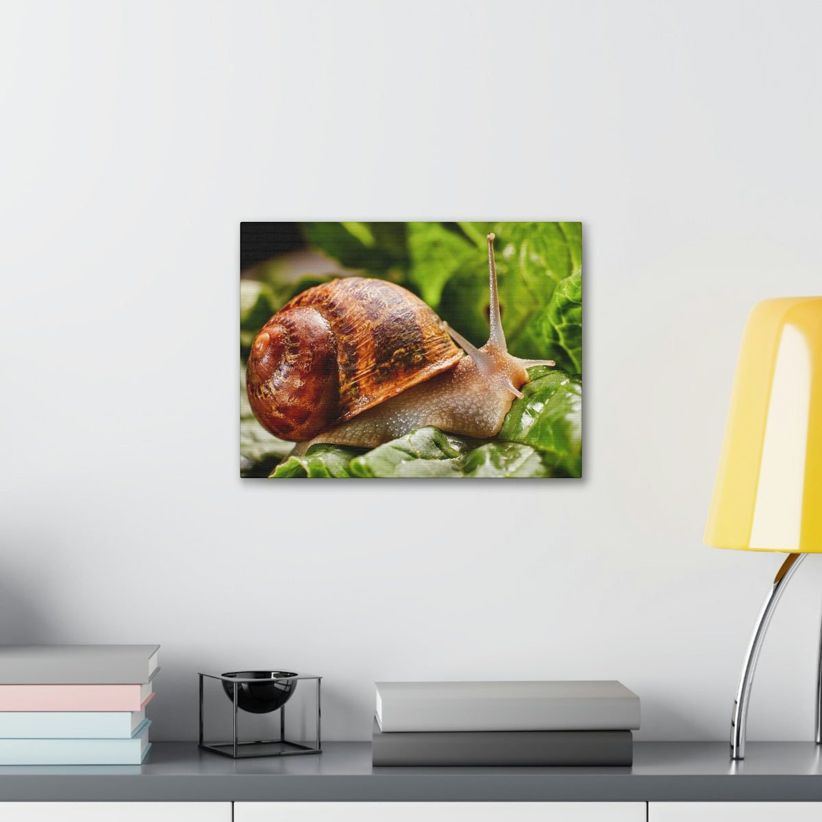 Scripture Walls Snails Hunting Snails on Hunt Print Animal Wall Art Wildlife Canvas Prints Wall Art Ready to Hang Unframed-Express Your Love Gifts