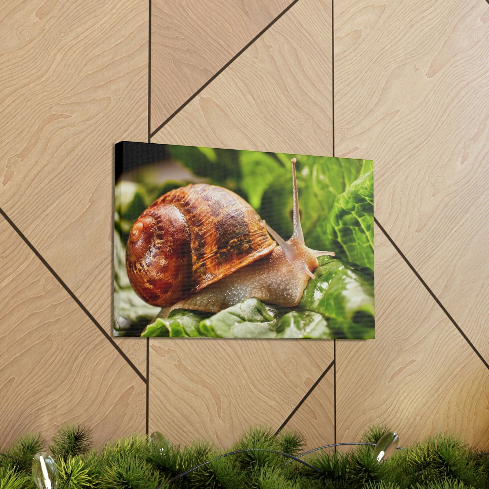 Scripture Walls Snails Hunting Snails on Hunt Print Animal Wall Art Wildlife Canvas Prints Wall Art Ready to Hang Unframed-Express Your Love Gifts