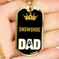 Snowshoe Cat Dad Necklace Stainless Steel or 18k Gold Dog Tag 24" Chain-Express Your Love Gifts