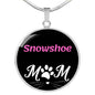 Snowshoe Cat Mom Necklace Circle Pendant Stainless Steel or 18k Gold 18-22"-Express Your Love Gifts