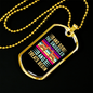Snuggles and Treats Begins Necklace Stainless Steel or 18k Gold Dog Tag 24" Chain-Express Your Love Gifts